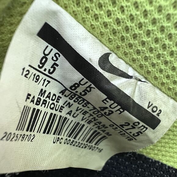 Nike Air Force 1 2017 Volt Lace Up Athletic Shoes Sneakers Men's 9.5 AJ9505-700 - Picture 8 of 8